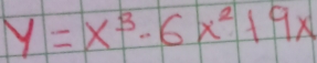 y=x^3· 6x^2+9x