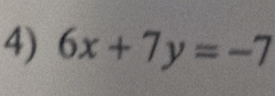 6x+7y=-7