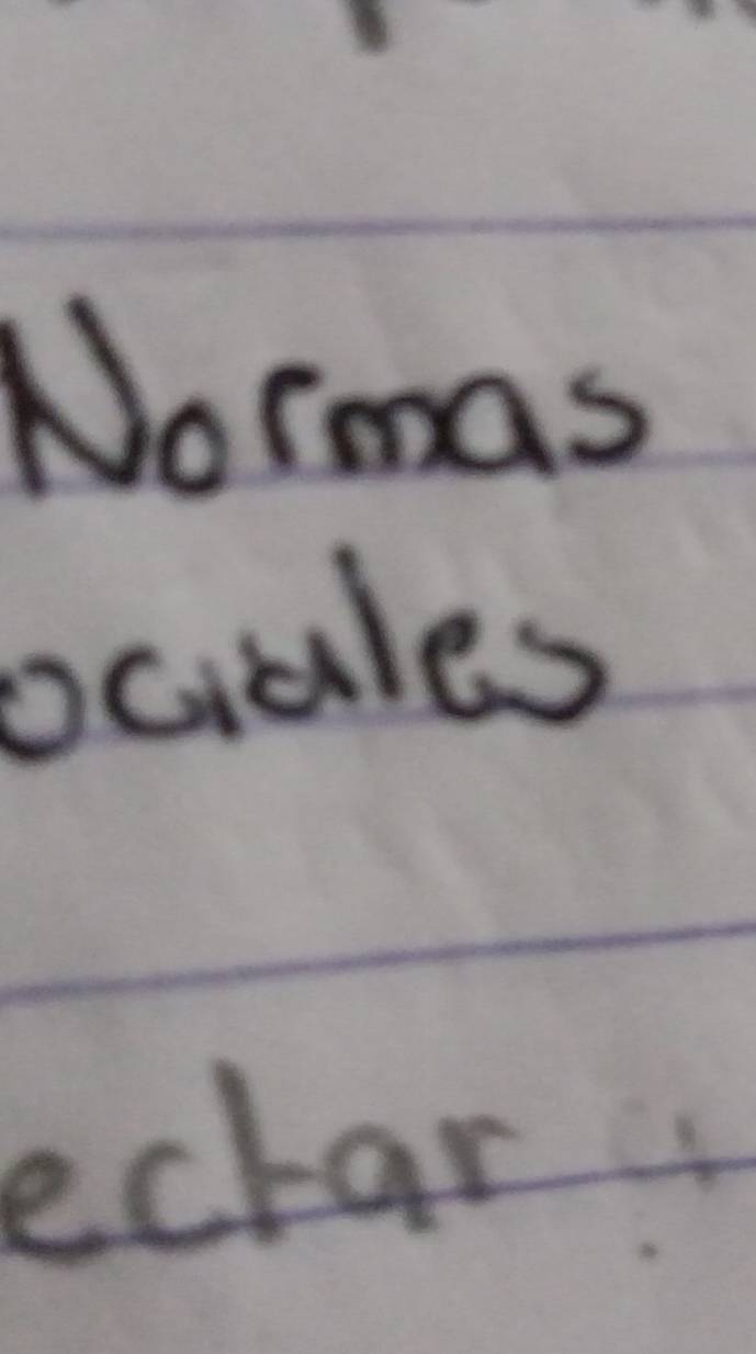 Normas 
ociales 
ectar