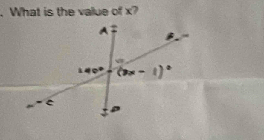 What is the value of x?