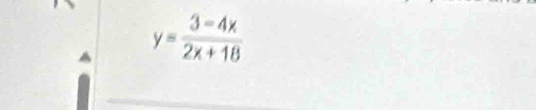 y= (3-4x)/2x+18 