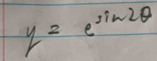 y=e^(sin 2θ)