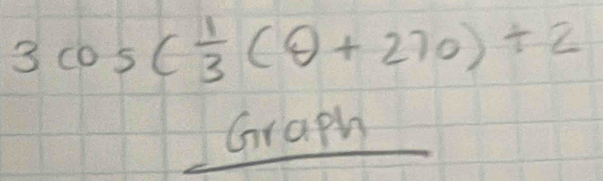 3cos ( 1/3 (θ +270)+2
Graph