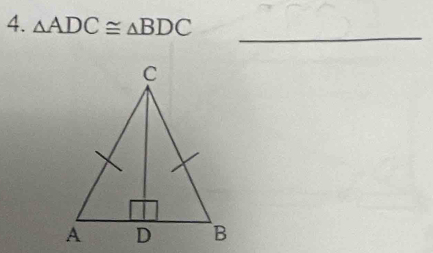 △ ADC≌ △ BDC
_