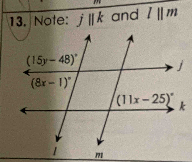 Note: j||k and l||m