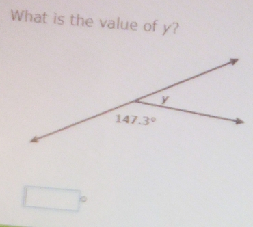 What is the value of y?