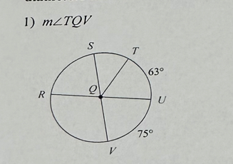 m∠ TQV