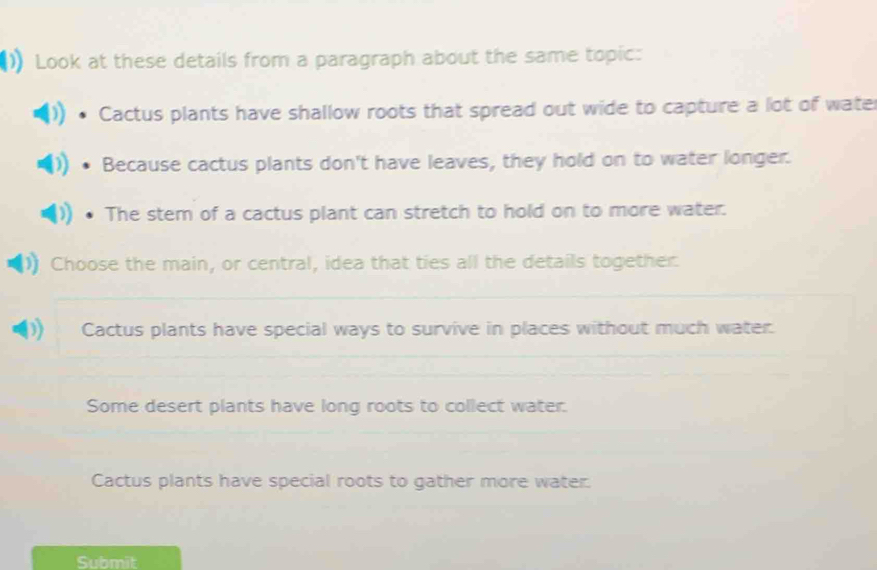 Solved: Look at these details from a paragraph about the same topic ...