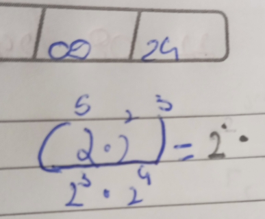 oo 1x A
(frac overset 52· )^2)^22· 2· 2^4=