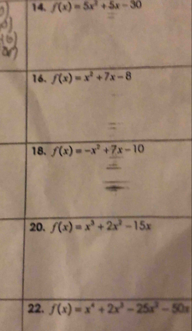 f(x)=5x^2+5x-30