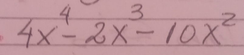 4x^4-2x^3-10x^2