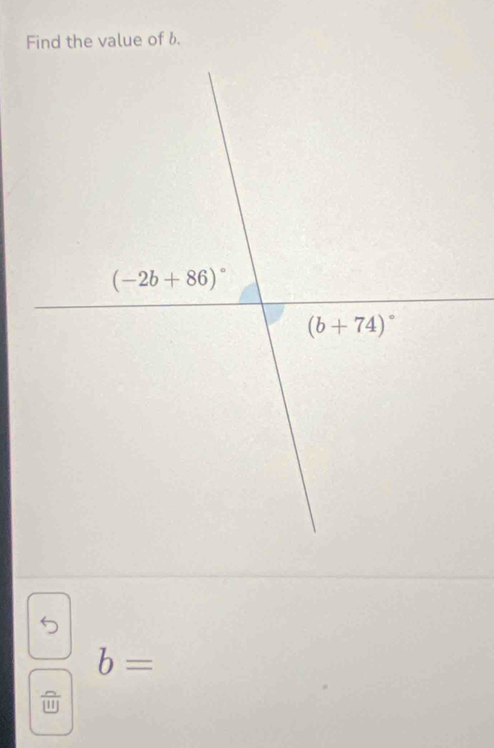 Find the value of b.
5
b=
frac 111