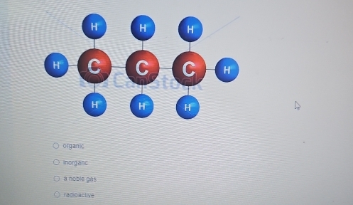 organic
Inorganc
à noble gas
radioactive