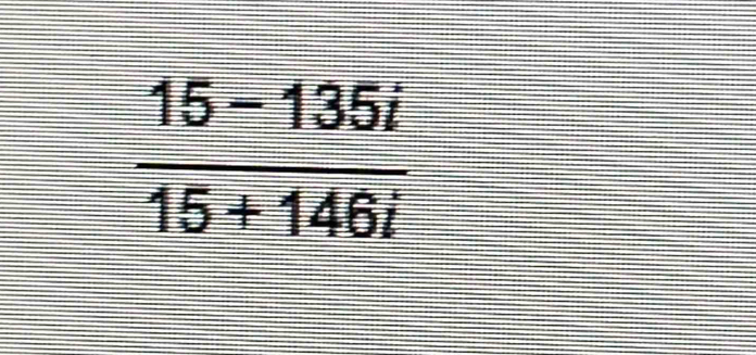  (15-135i)/15+146i 