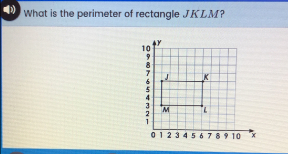 What is the perimeter of rectangle JKLM?