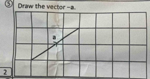 Draw the vector -a. 
2