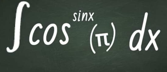 ∈t cos^(sin x)(π )dx