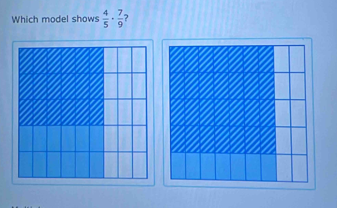 Which model shows  4/5 ·  7/9 