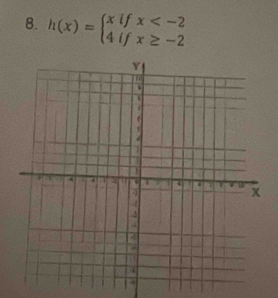 h(x)=beginarrayl xifx