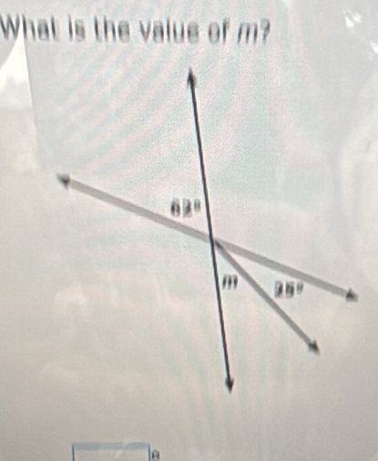 What is the value of m?
A