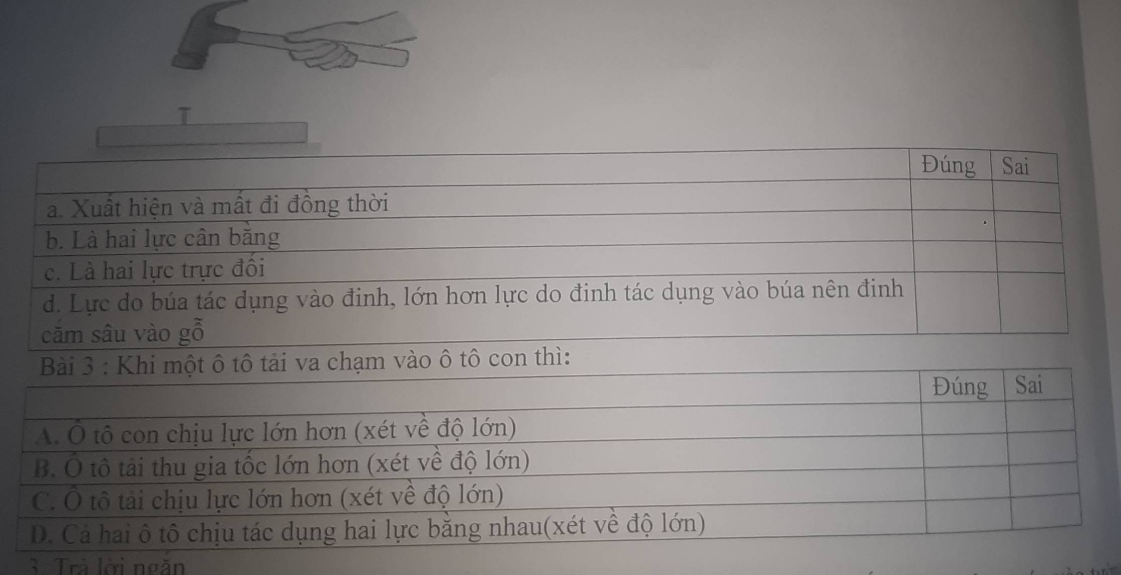 Trả lời ngăn