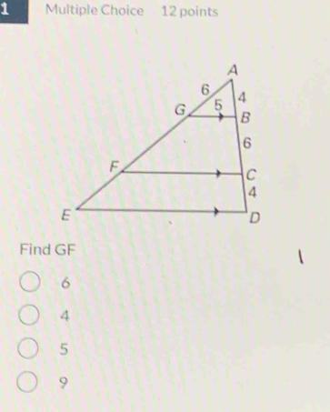 Find GF
6
4
5
9