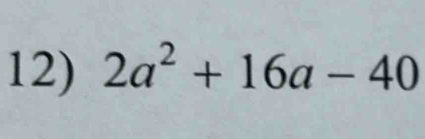 2a^2+16a-40