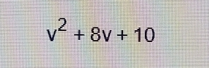 v^2+8v+10