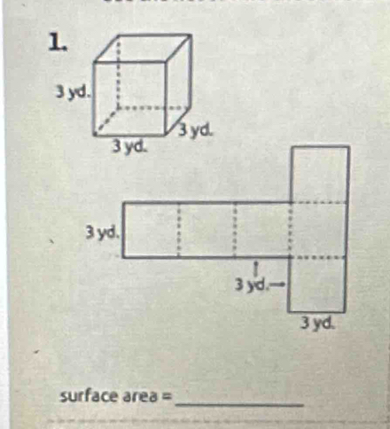 surface area =_