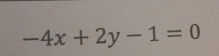 -4x+2y-1=0