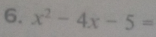 x^2-4x-5=