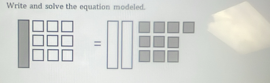 Write and solve the equation modeled.