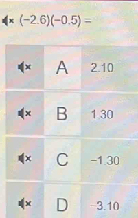 × (-2.6)(-0.5)=