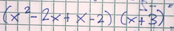 (x^2-2x+x-2)(x+3)