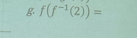 f(f^(-1)(2))=