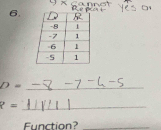 9 × 
6. 
_ D=
_ ?=
Function?_