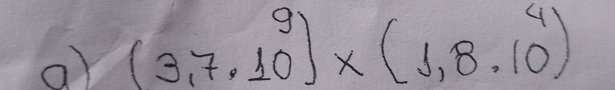 a (3,7,10)* (1,8,10^4)