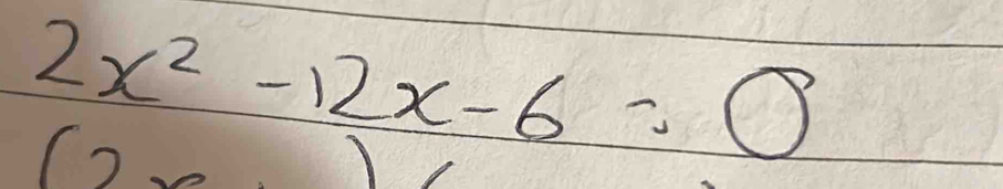 2x^2-12x-6=0