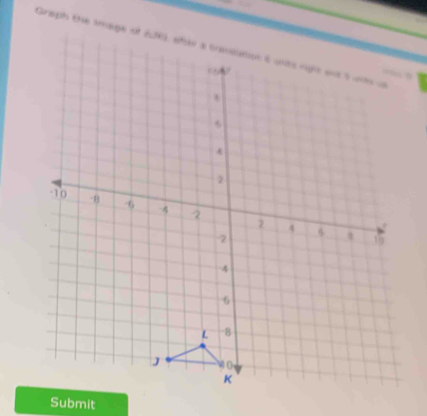 Graph the smage of holve aoB 
Submit