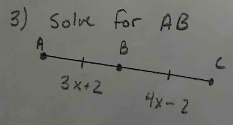 solve for AB