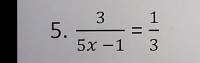  3/5x-1 = 1/3 