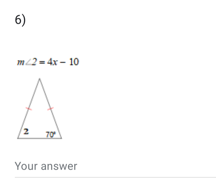 m∠ 2=4x-10
Your answer