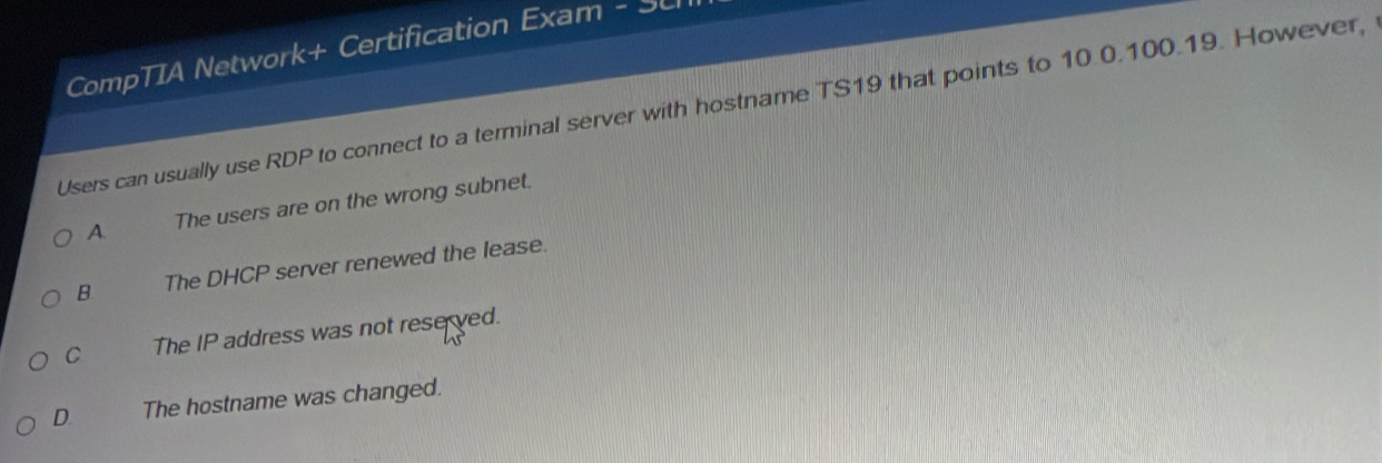 Solved: CompTIA Network+ Certification Exam - SU Users can usually use ...