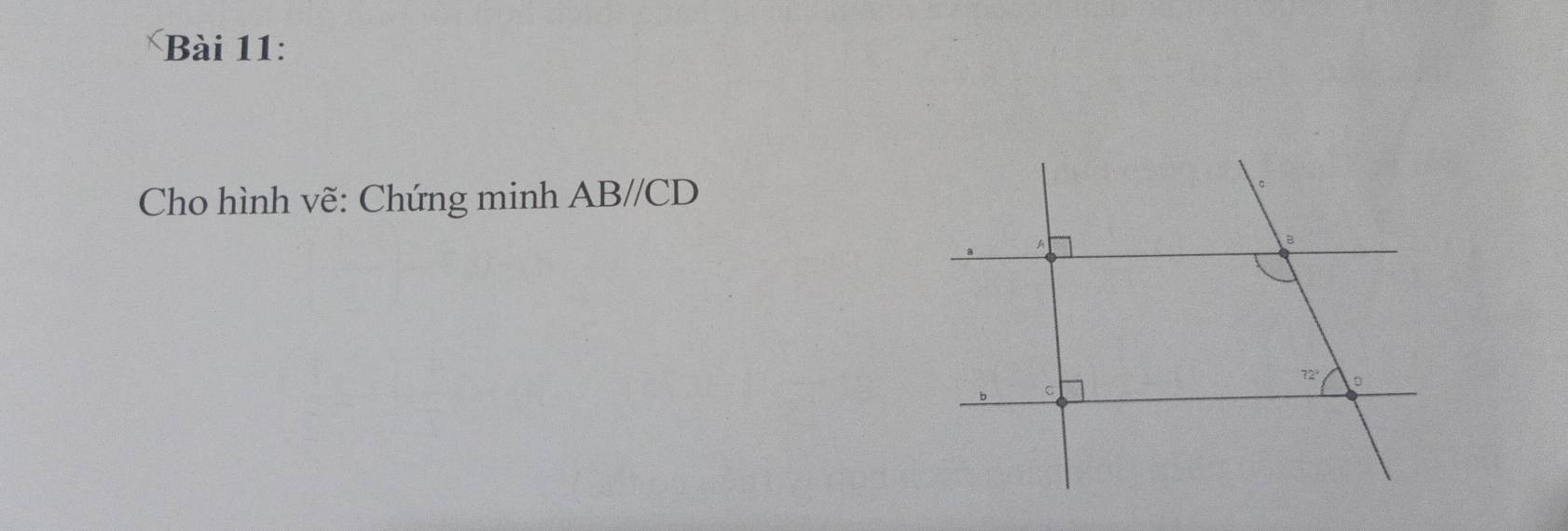 Cho hình vẽ: Chứng minh AB//CD