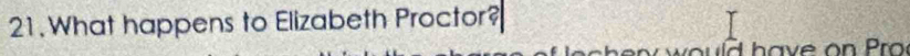 What happens to Elizabeth Proctor?