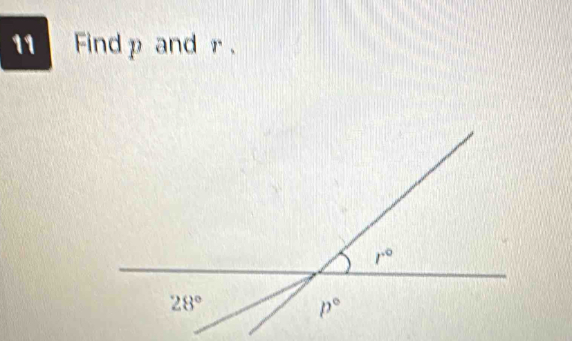 Find p and r .