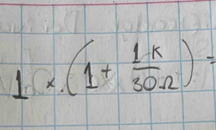 1* (1+ (1-k)/30Omega  )=