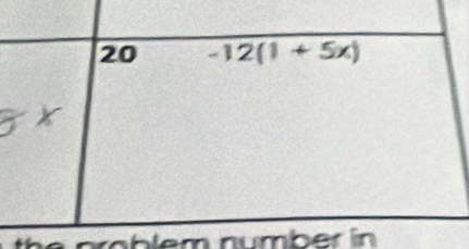 pröblem number in