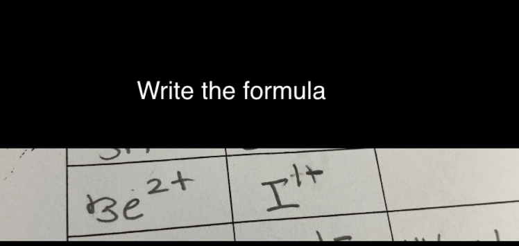 Write the formula