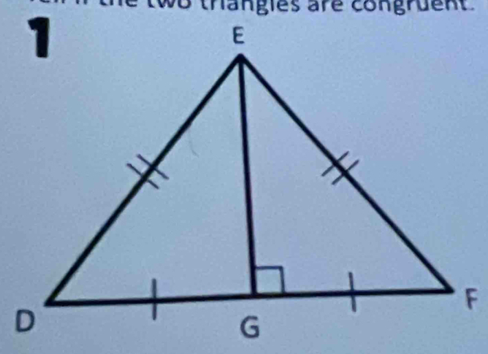 wo trangles are congruent